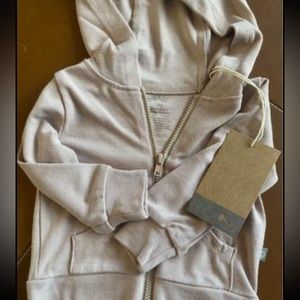 Kyte baby bamboo zipper hoodie in 0-3 months